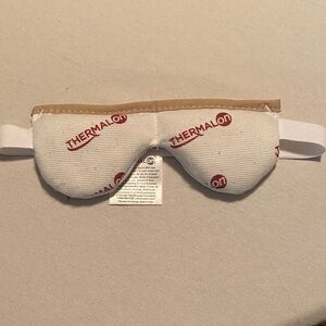 White and Tan Eye Mask